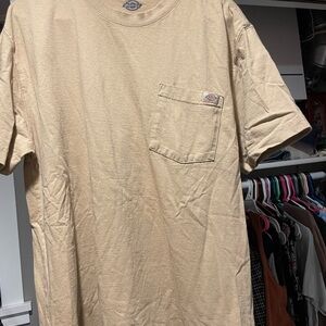 Dickies Men's Tan Pocket T-Shirt